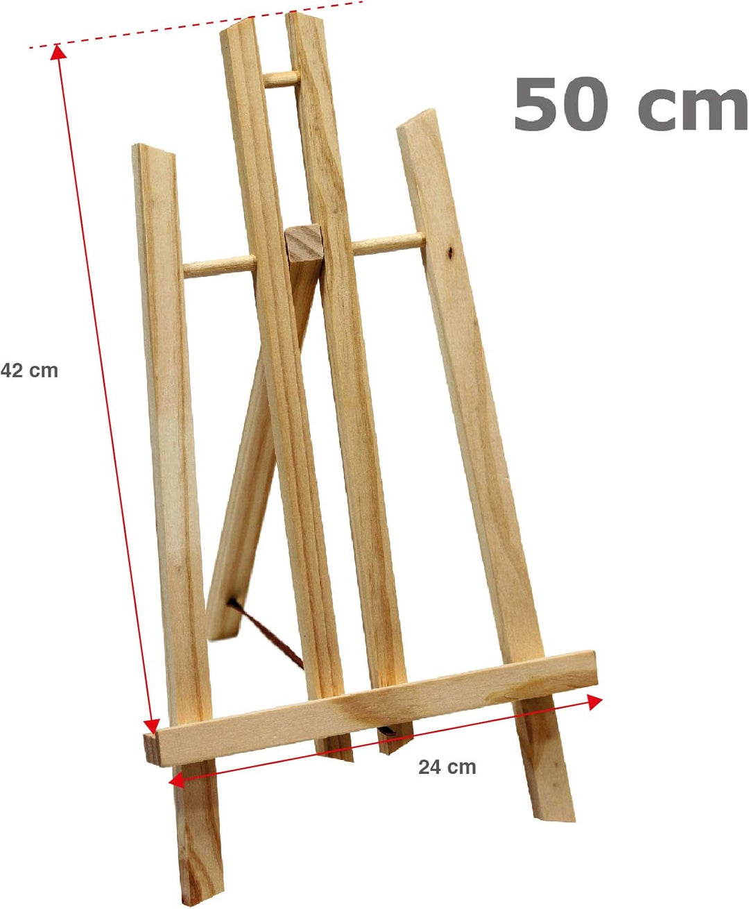Paintersisters Tischstaffelei 50 cm hoch, Display-Staffelei, Deko-Ständer, Bildhalter, Sitzstaffelei