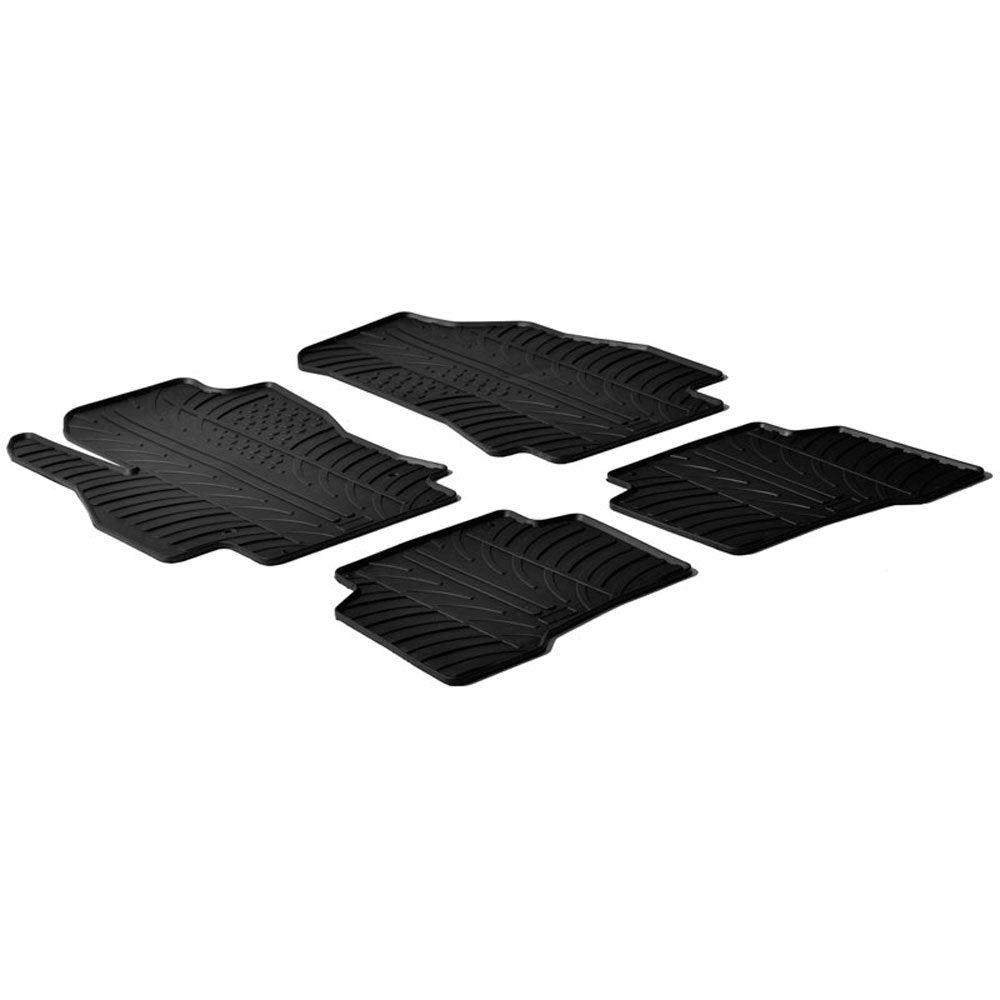 Gledring Satz Gummimatten kompatibel mit Citroen Nemo/Peugeot Bipper/FIAT Fiorino & Qubo 2008- (T Pr