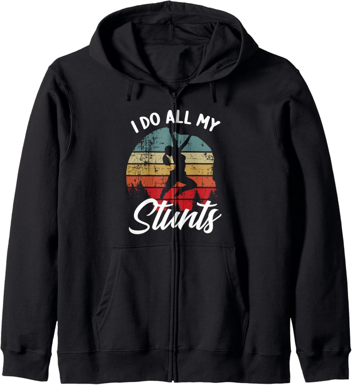 Ich mache alle meine Stunts Wall Rock Klettern sichern Kapuzenjacke