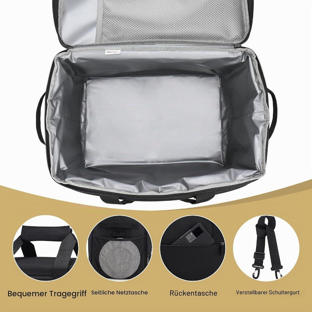 Grosse Kühltasche, 30L Wasserdicht Faltbar Kühlbox Thermotasche, Isoliert Thermo Kühl Tasche Picknic