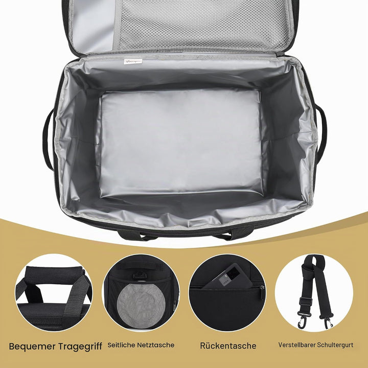 Grosse Kühltasche, 30L Wasserdicht Faltbar Kühlbox Thermotasche, Isoliert Thermo Kühl Tasche Picknic