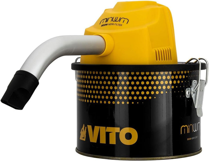 VITO - Aschesauger, 800 W, 4 l, HEPA-Filter, Asche bis 40 °C