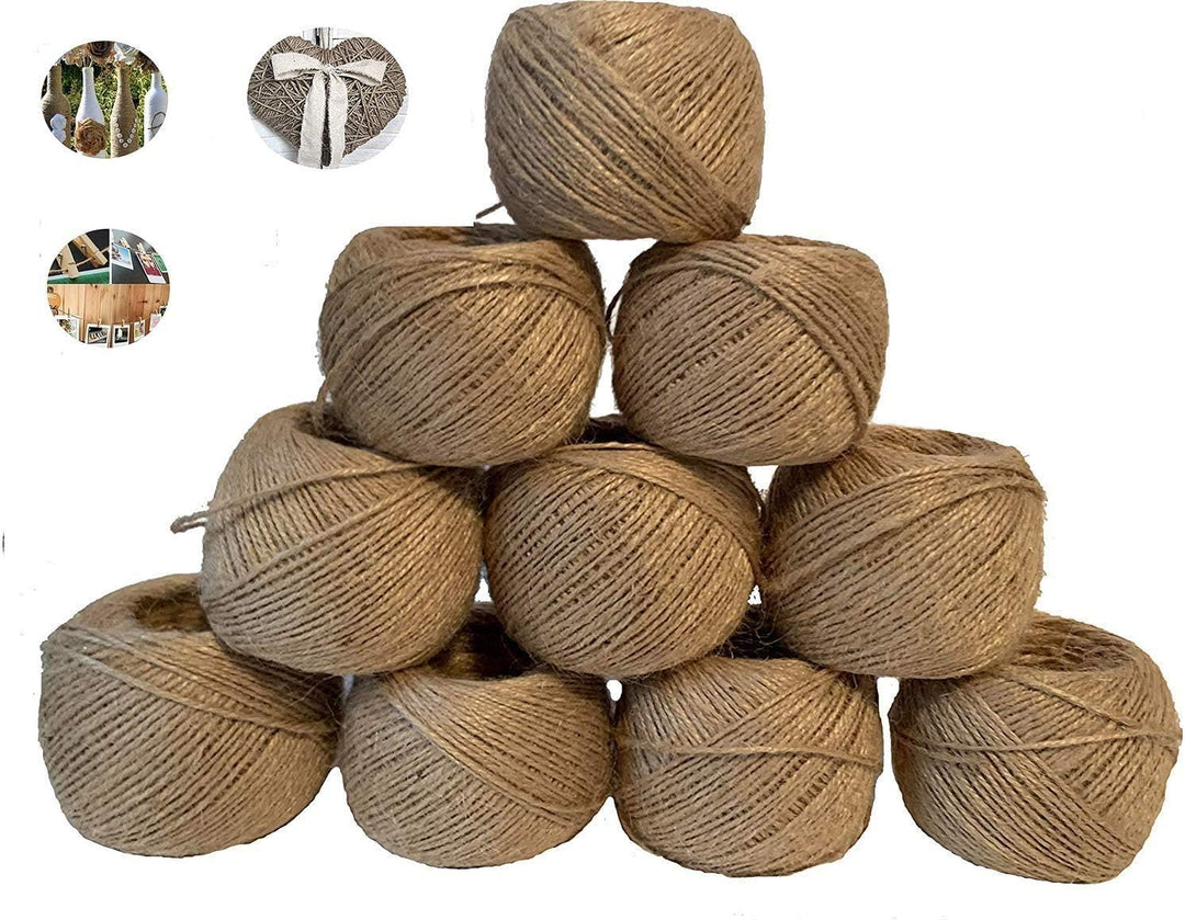 ViaForest 10x100 M Jute Schnur Kordel Natur fur Garten Pflanzen Basteln Paketschnur