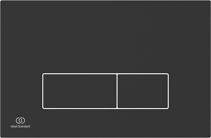 Ideal Standard R0121A6 Oleas Betätigungsplatte Oleas M2 Mechanical Toilet Flush Plate, Black Schwarz