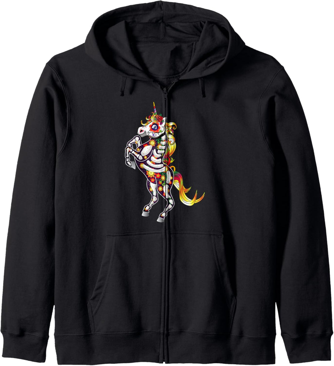 Sugar Skull Einhorn Shirt für Frauen Tag der Toten Geschenk Kapuzenjacke