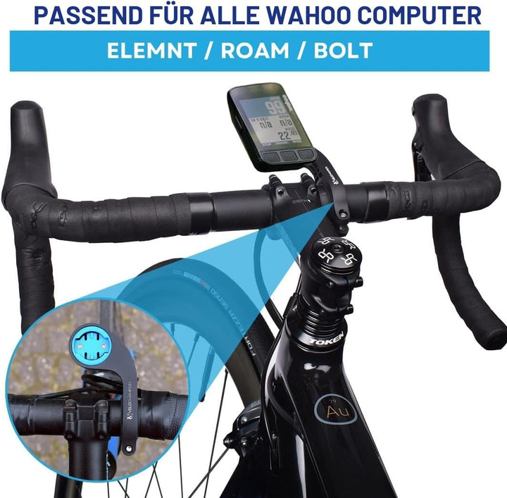 VeloChampion Out-Front-Lenkerhalter für Fahrräder, Kompatibel mit Garmin- oder Wahoo-GPS-Fahrradcomp