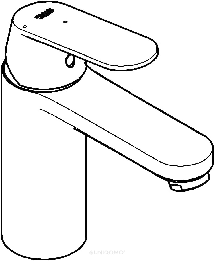 GROHE Eurosmart Cosmopolitan - Einhand-Waschtischarmatur (wassersparend, langlebige Oberfläche, 1/2"
