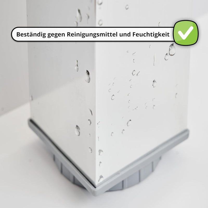 Alusfera Tischbeine Höhenverstellbar Quadratische - Tischbeine Metall/Aluminium - Möbelfüsse für Ess