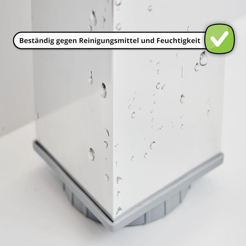 ALUSFERA Tischbeine Höhenverstellbar Quadratische - Tischbeine Metall/Aluminium - Möbelfüsse für Ess