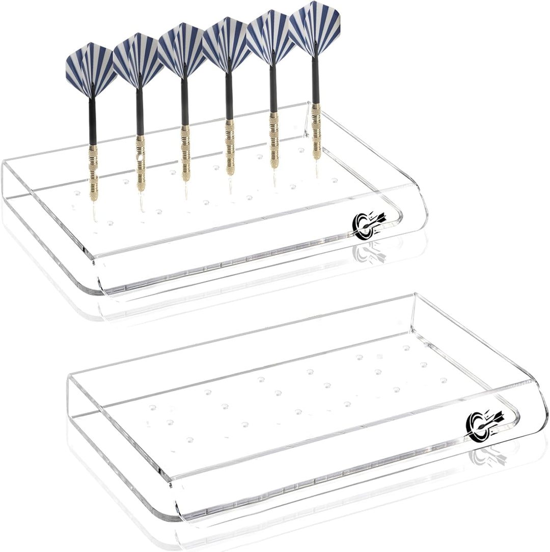 2Pcs Dart Ständer Acryl Klar Darthalter Dart Displayständer für 36 Darts Dartpfeile Halterung Person