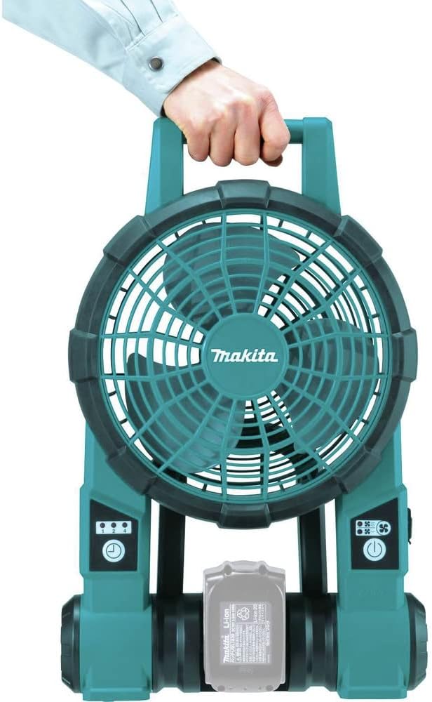 Makita DCF201Z AKKU-Ventilator, ohne Akku Blaugrün/ein Hauch Von Paradies (Trace Of Paradise), Blaug