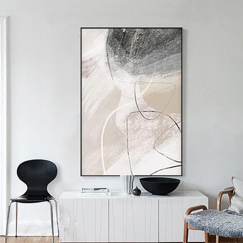 UGZDEA Abstrakt Leinwand Poster 3er Set, Moderne Geometrie Formen Leinwand Bilder Wohnzimmer Schlafz