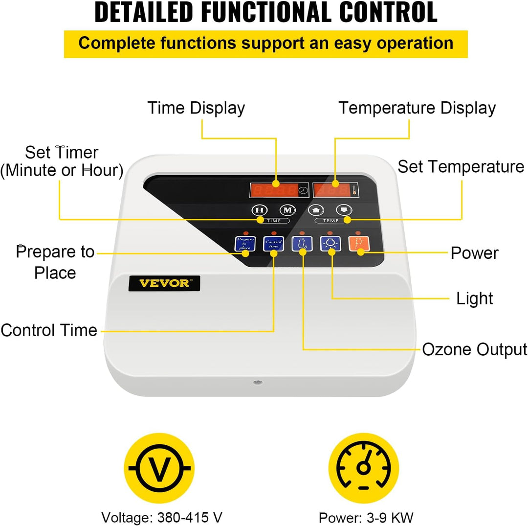 Digitaler Sauna-Steuerung für Saunaofen von 3 bis 9 kW Anzeige digitaler Controller externer Freizei