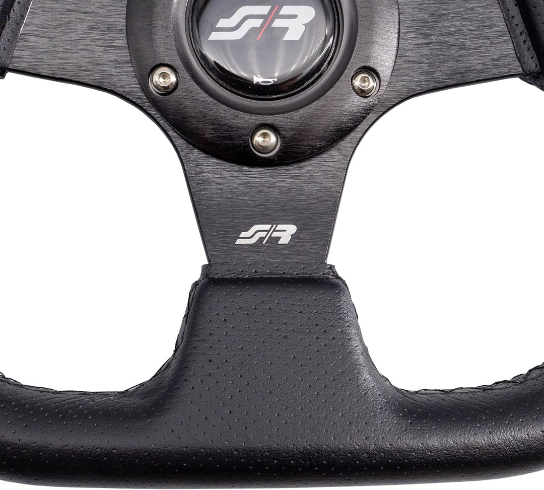 Simoni Racing X2330PUN/P X2 Black Universal Steering Wheel, Schwarz