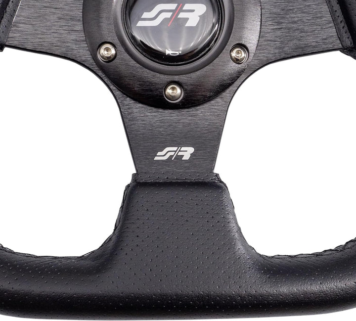 Simoni Racing X2330PUN/PA X2 Blue Universal Steering Wheel, Schwarz und Blau