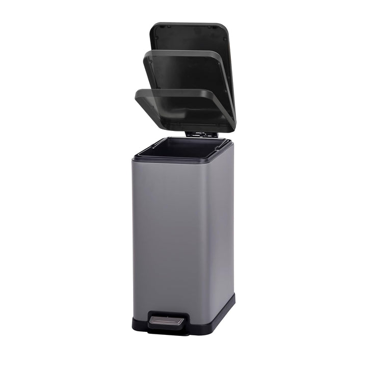 SVITA STM15 Mülleimer Treteimer Tretmülleimer Abfalleimer 15l inkl. Inneneimer Softclose-Deckel Fuss