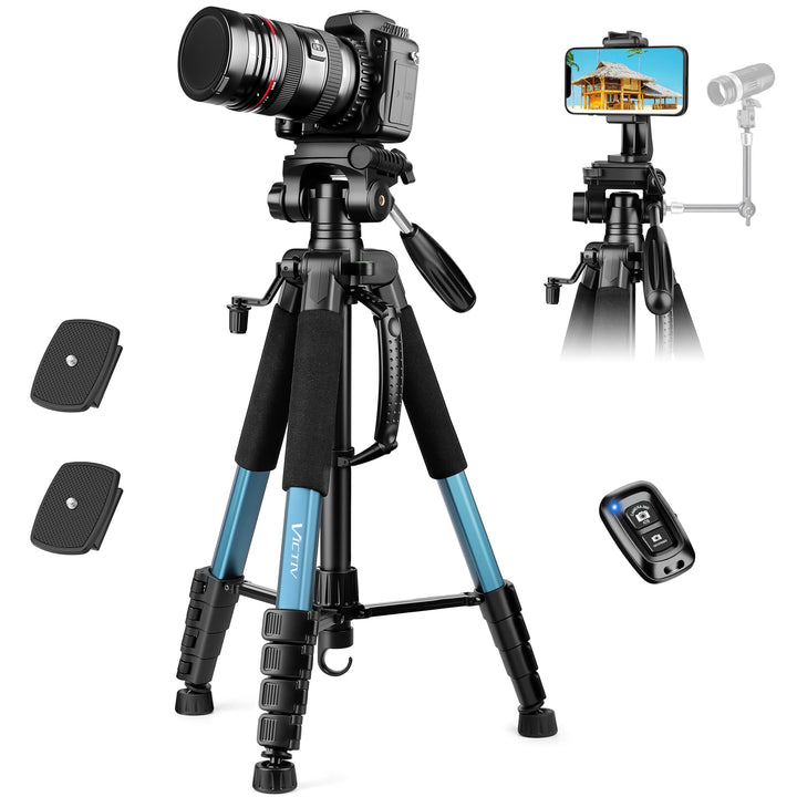 Victiv 188cm Kamera Stativ, Leichtes & Kompaktes Reisestativ für DSLR Canon Nikon Sony, Aluminium Fo