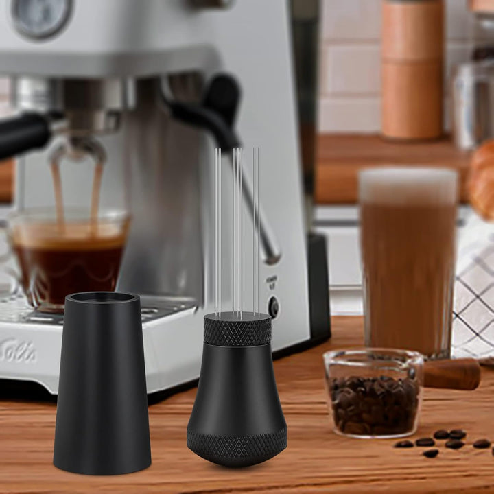 WDT Tool, Aufgerüstet WDT Tool Espresso Nadel mit 7 Feinen Nadeln, Kaffee Tamper Espresso Nadel, Kaf