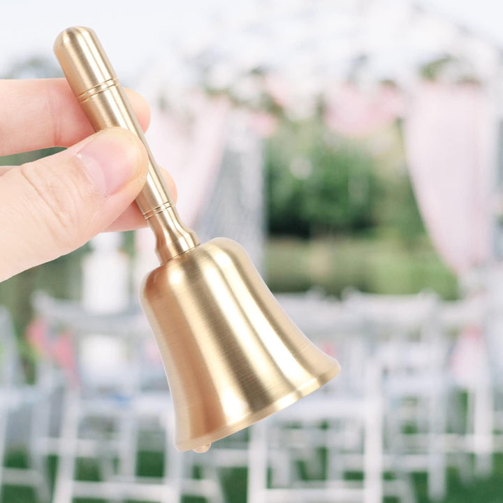 Handglocke im traditionellen Stil – Laute Handglocken aus massivem Messing, sehr Laute Handklingel f