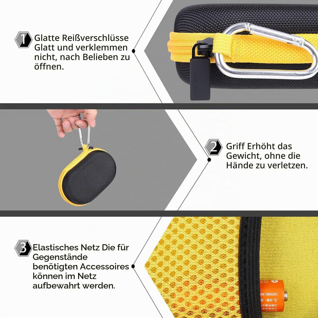 co2CREA Case Harte Reiseschutzhülle Etui Tasche für Logitech Pebble Mouse 2 M350s /M350 Pebble/Logit