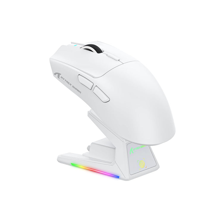 ATTACK SHARK X1 Gaming Mouse with Touchpad RGB Charging Dock, PixArt PAW3395PRO Gaming Sensor, BT/2.