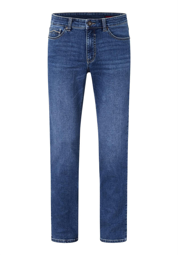 Paddocks Slim-Fit Jeans Motion &amp; Comfort Elastizität Pipe 34W / 28L Mid Blue, 34W / 28L Mid Blue