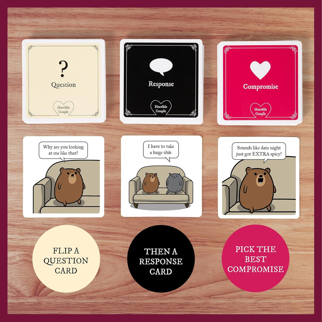 Exploding Kittens Horrible Couple – Extra Horrible Edition – Party Game for 2-8 Players, from The Cr