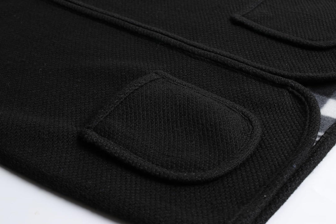 Herren Strickweste Strickjacke ohne Ärmel V-Ausschnitt Ärmellose Fleecefutter Jacke Reissverschluss