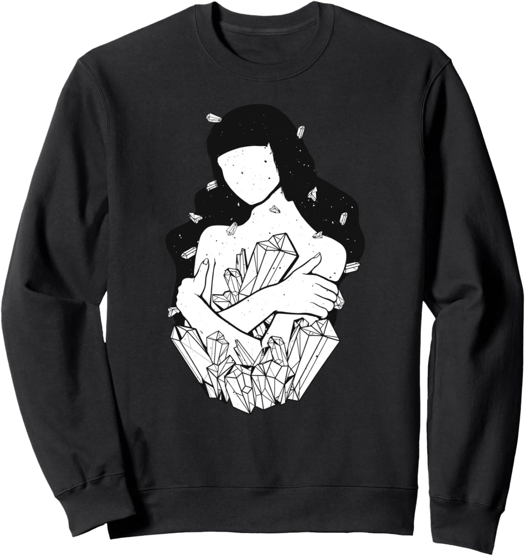 Kristallmagie Hipster Grunge Alternative Kunst Astrologie Sweatshirt