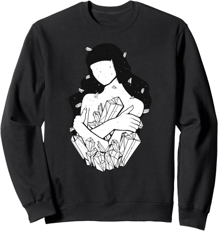 Kristallmagie Hipster Grunge Alternative Kunst Astrologie Sweatshirt