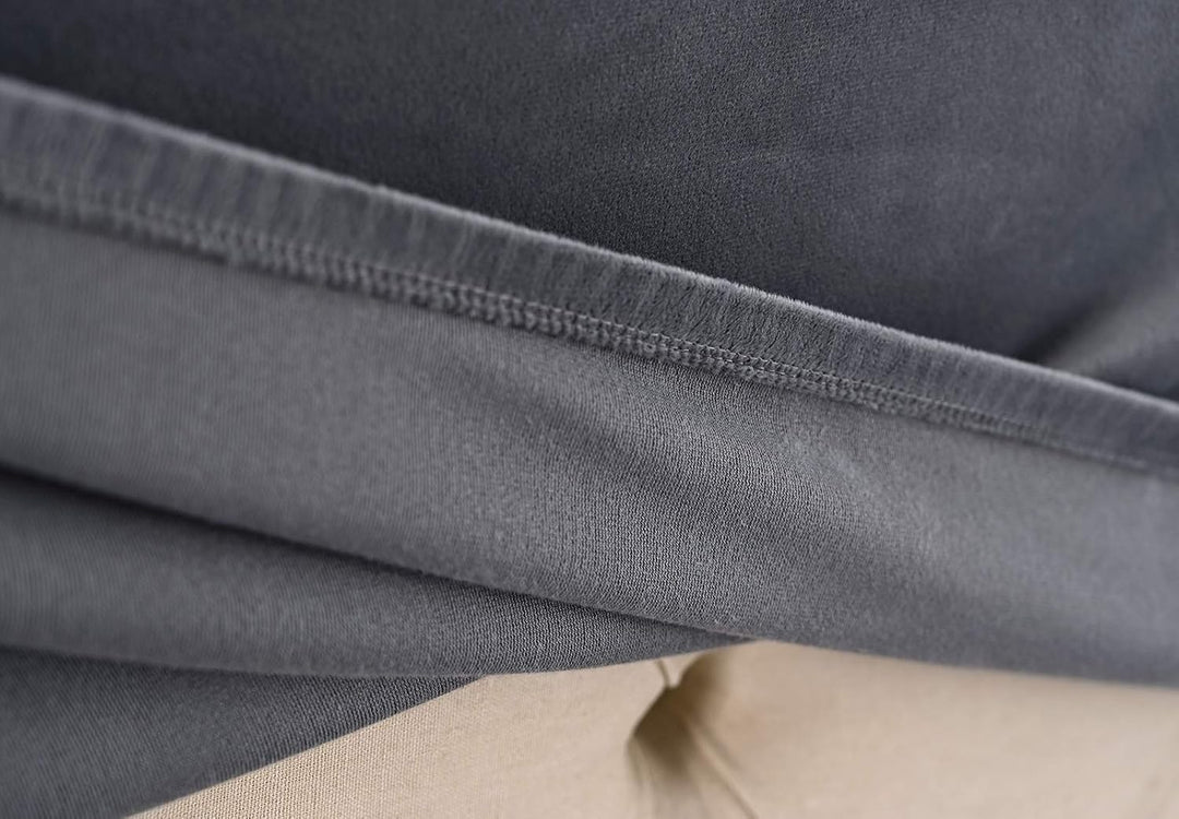 Bett Kopfteil Bezug Samt Schutz Abdeckung für einzelne Doppel Kingsize Betten Kopfteil Kohlenstoffgr