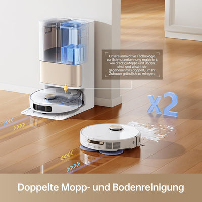 dreame L10s Pro Ultra Heat Roboter Staubsauger mit Automatische Moppreinigung mit heissem Wasser, Mo