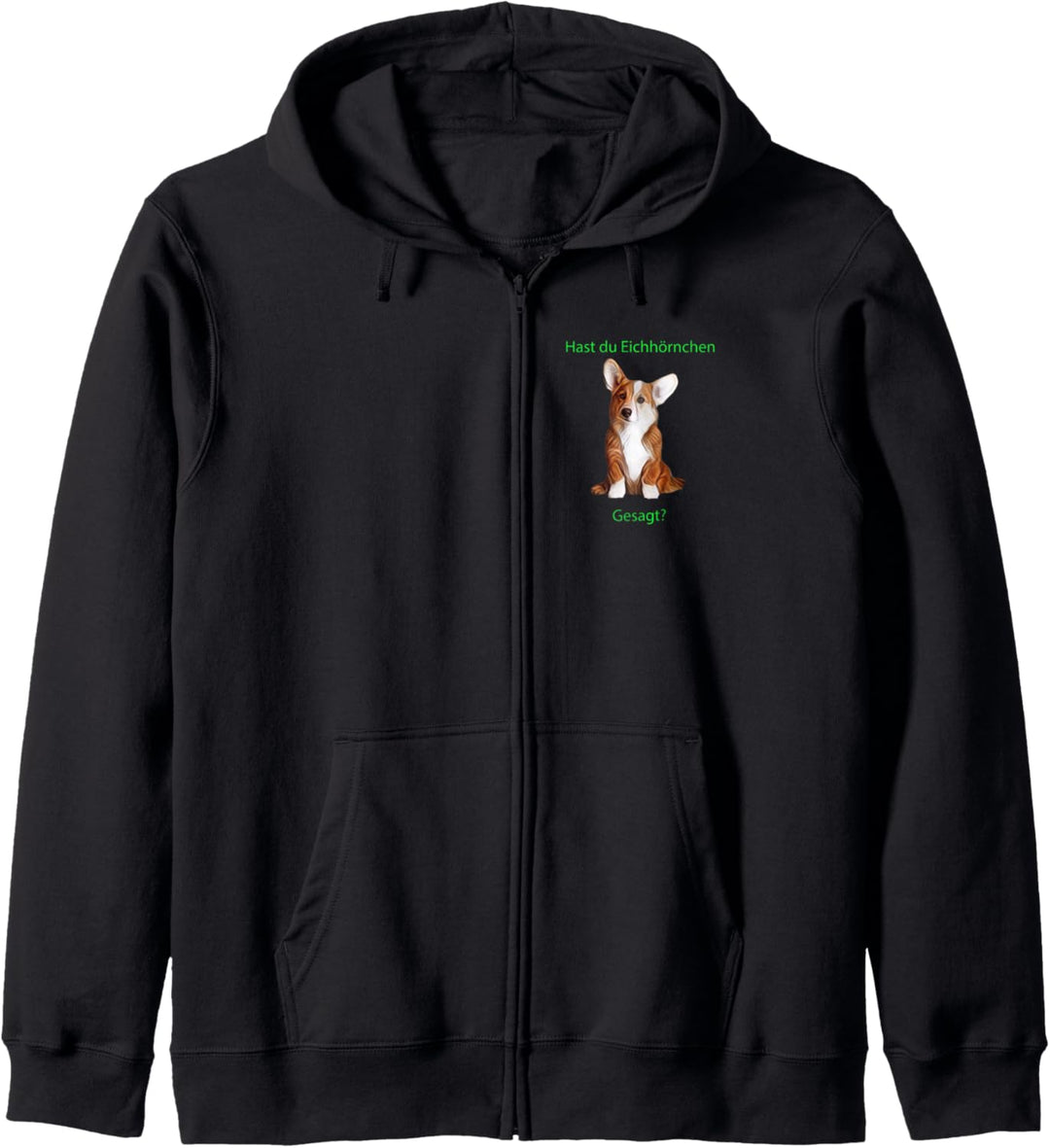 Corgi, ¿dijiste ardilla? Kapuzenjacke
