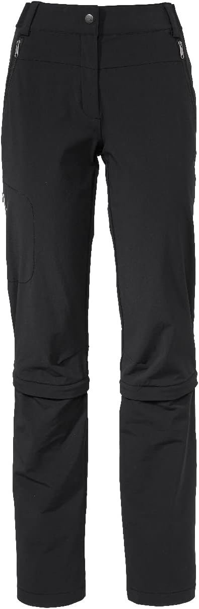 VAUDE Damen Women's Farley Stretch Capri T-Zip Ii Hose, , M Schwarz, M Schwarz