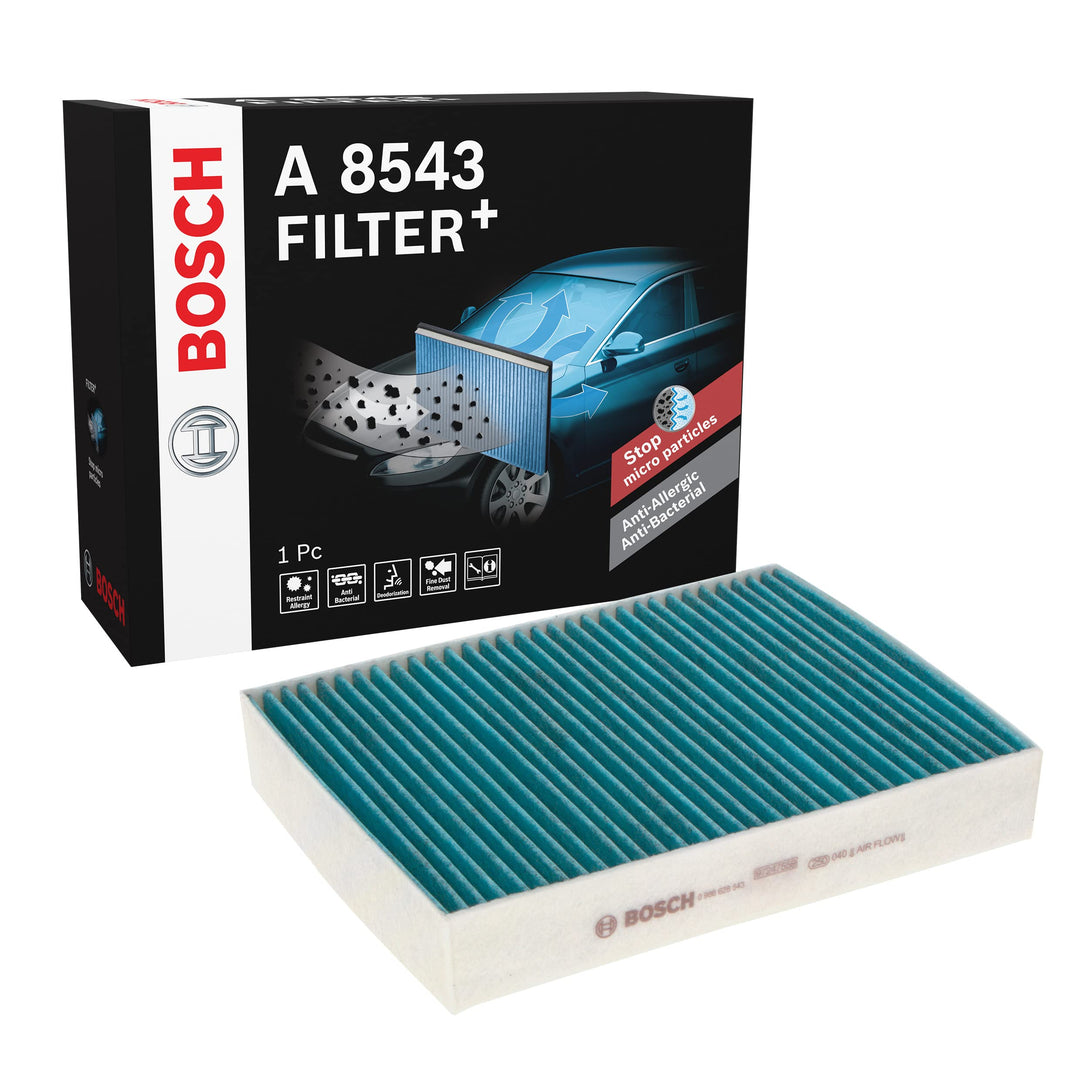 Bosch Automotive A8543 - Innenraumfilter Filter+ Antibakterielle Innenraumfilter, Antibakterielle In