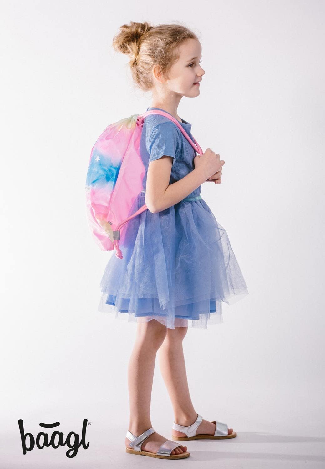 Baagl Schulranzen Mädchen für 1. Klasse, Airy Schultasche Set 3-Teilig, Grundschule Schulrucksack fü