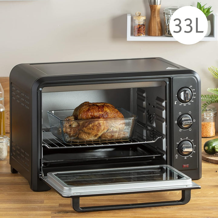 Moulinex Optimo Ox4648 33l, Edelstahl, 33 liters, Schwarz 33