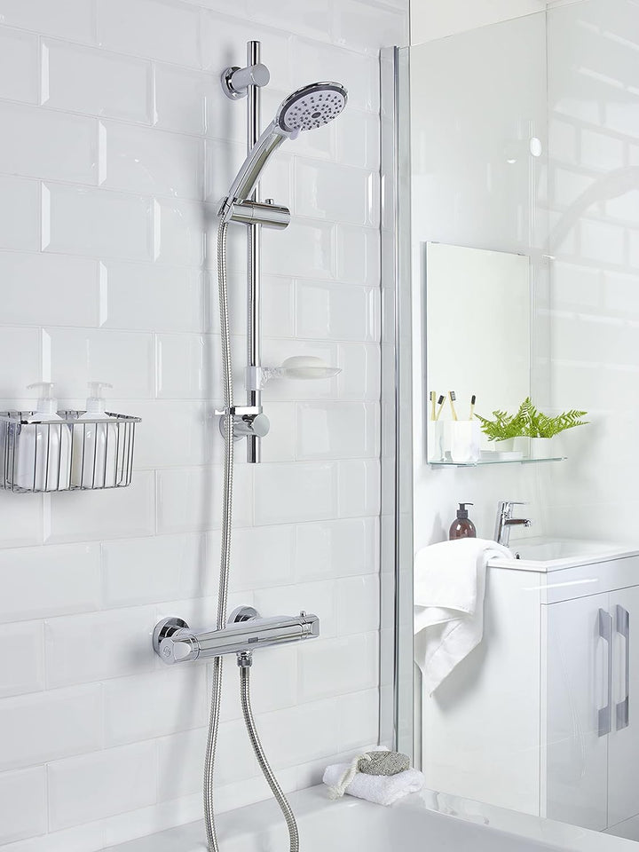 Bristan AR2 SHXMTFF C Thermostat-Duscharmatur mit Multifunktionsbausatz und Schnelleinbauanschlüssen