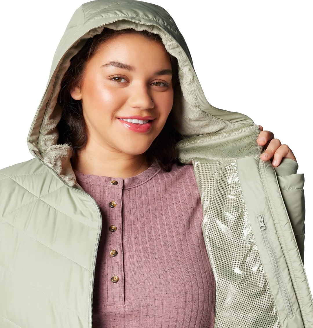 Columbia Damen First Generation Heavenly Long Hooded Jacket Heavenly Long Hooded Jacket (1er Pack) S