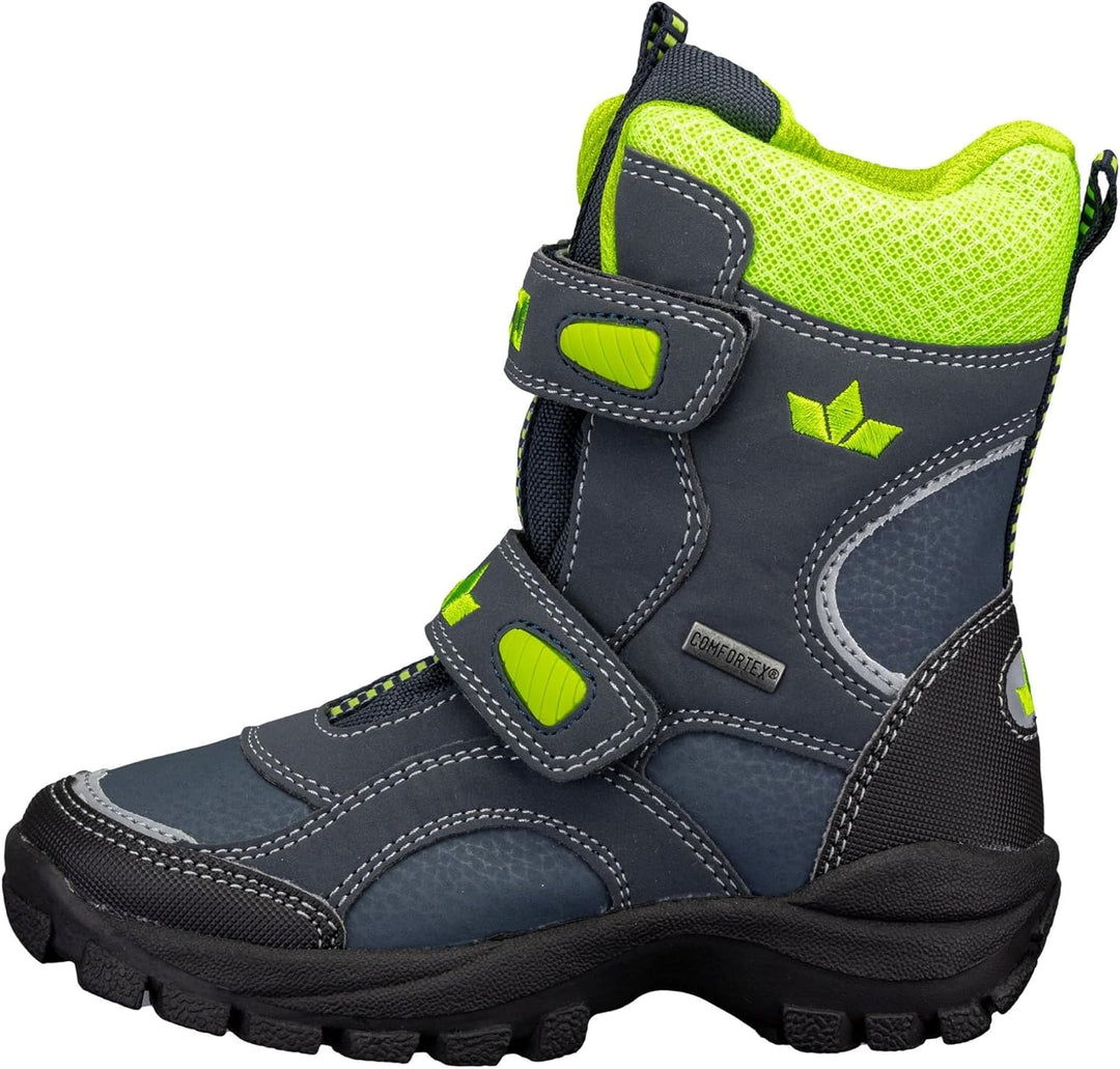 Lico Jungen Samuel V Schneestiefel 25 EU Marine Schwarz Lemon, 25 EU Marine Schwarz Lemon