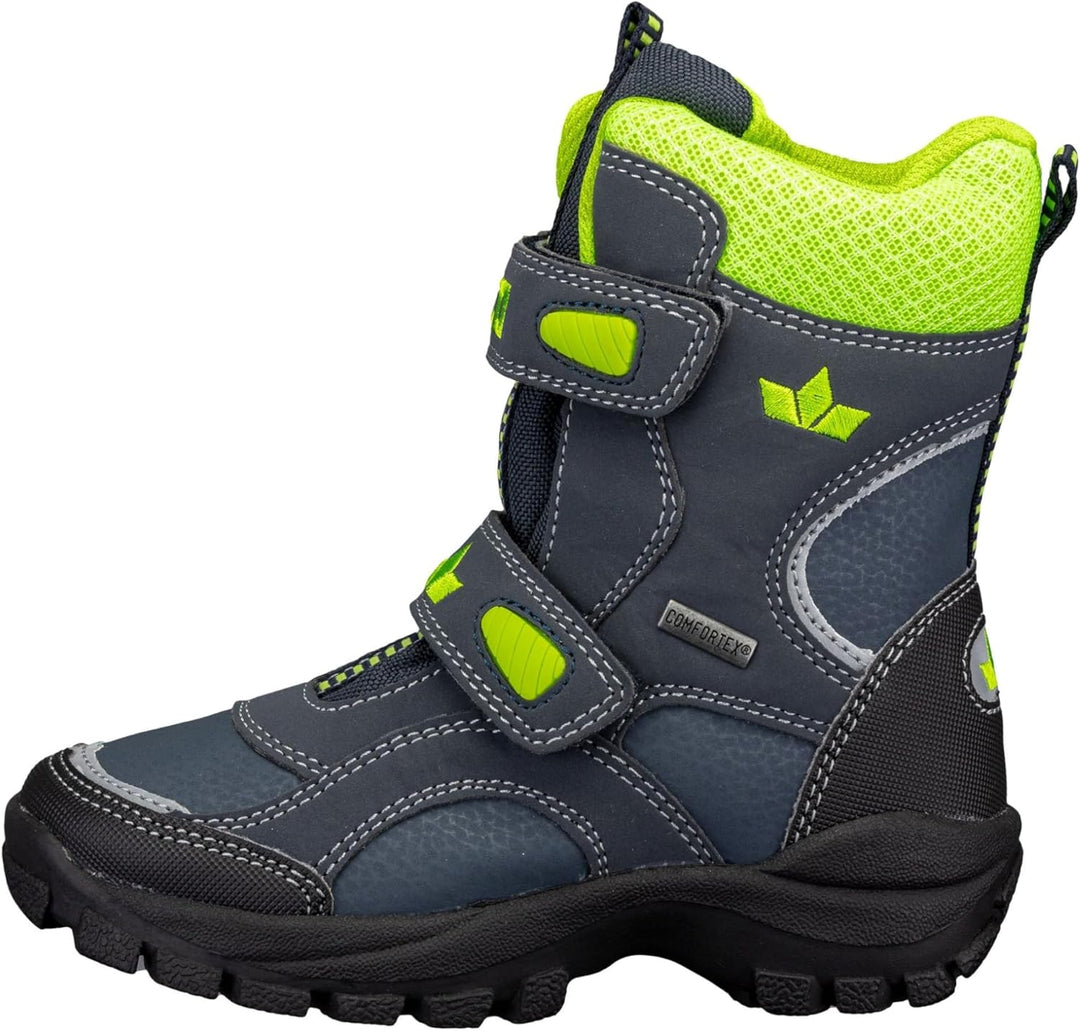 Lico Jungen Samuel V Schneestiefel 30 EU Marine Schwarz Lemon, 30 EU Marine Schwarz Lemon