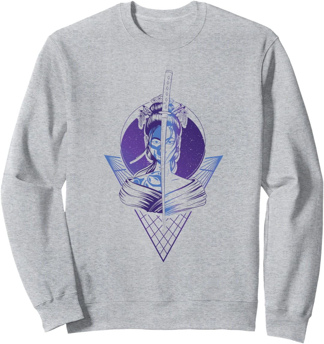 Geisha in Japan Vaporwave und Vaporwave Glitch mit Vaporwave Sweatshirt