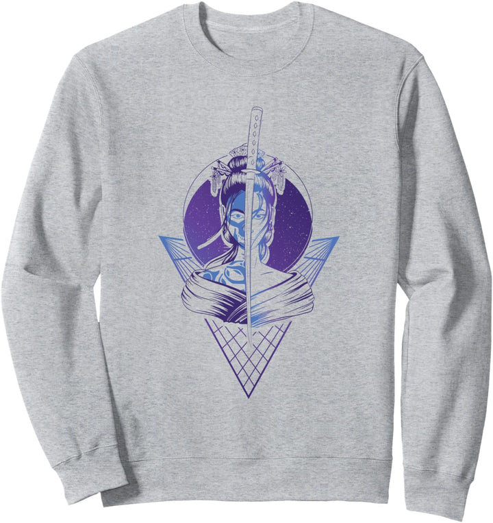 Geisha in Japan Vaporwave und Vaporwave Glitch mit Vaporwave Sweatshirt