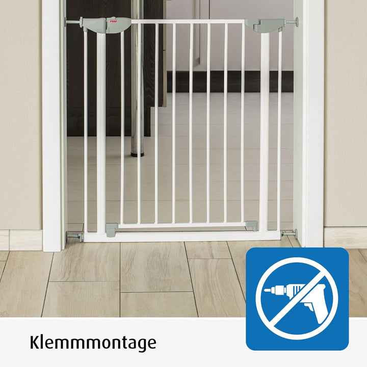 reer Türgitter und Treppengitter Basic zum Klemmen, kein Bohren, stabiler Halt, Durchgangsbreite 75-