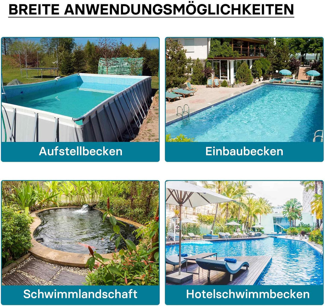 Wiltec Sandfilteranlage 370 W mit 26l Filtertank und selbstansaugender Pumpe 13200 l/h, Sandfilterpu