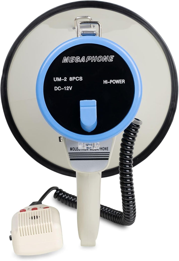 Vonyx MEG060, Megafon mit Sirene und Mikrofon, Aufnahmefunktion, 60 Watt, bis 1 KM, MP3, USB, SD, AU