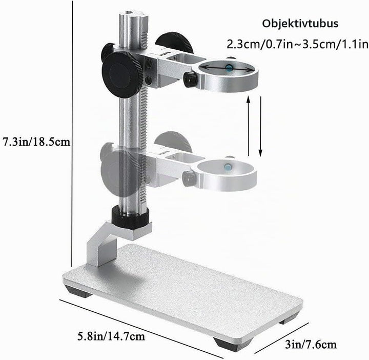 Aluminiumlegierung Ständer für USB Digital Mikroskop Kamera, Bysameyee Universal Einstellbare Mikros