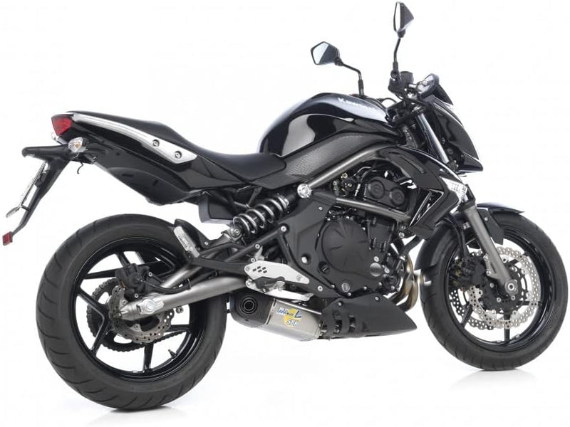 Endschalldämpfer LeoVince SLIP-ON SBK UNDERBODY, Edelstahl, Carbon Kappe, mit Zulassung für Kawasaki