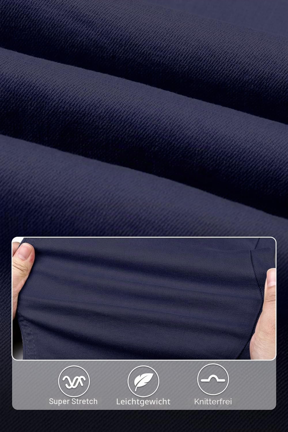 GINGTTO Skinny Jeans Herren Slim Fit Super Stretch Denim Hose Regular Fit 4 Seasons Herrenjeans Blau