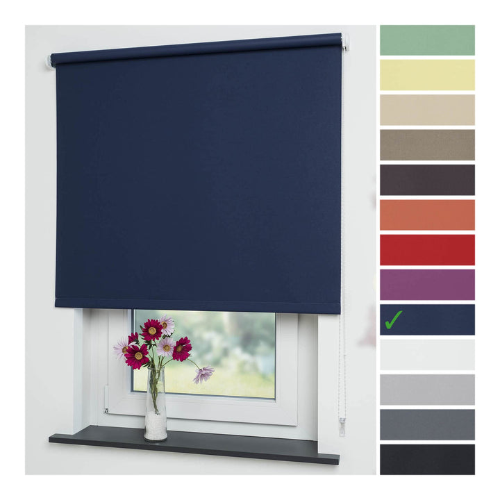 Liedeco® Rollo, Kettenzug-Rollo/Verdunkelnd, Abdunkelnd, Blickdicht / 102 x 180 (Breite x Höhe) / Fa